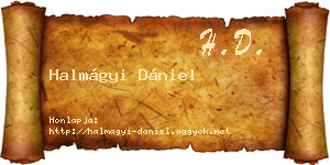 Halmágyi Dániel névjegykártya